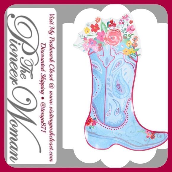🦋 New Pioneer Woman Cowgirl Boot Serving Platter - Picture 1 of 4
